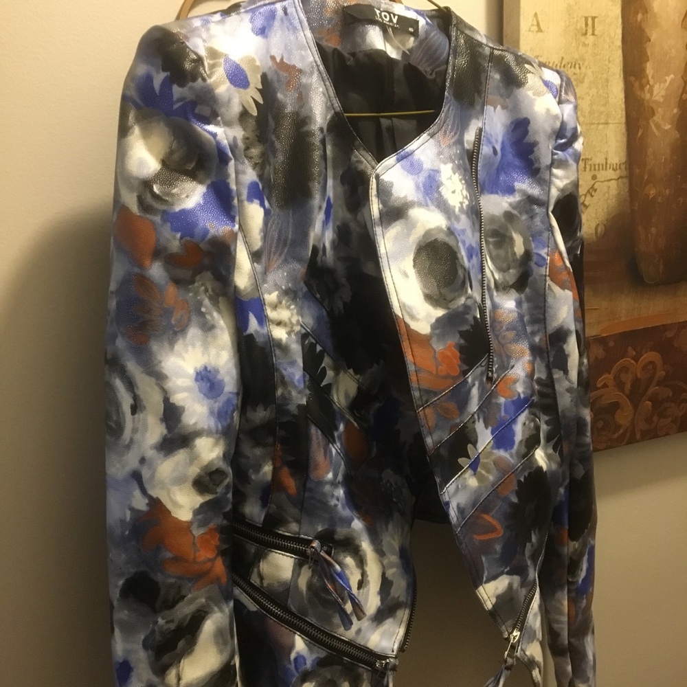 Multi-Colored Leather Jacket - image 1